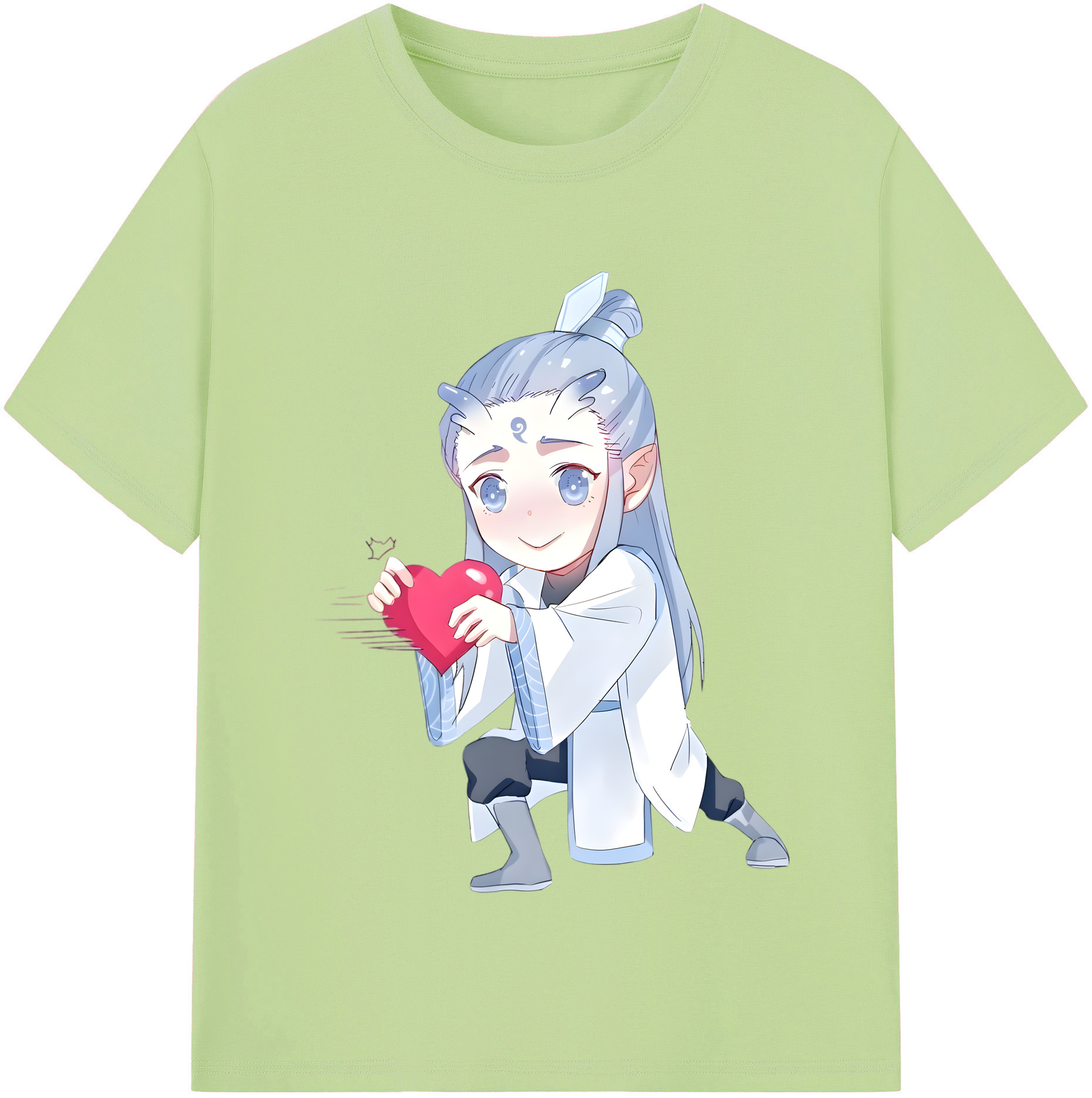 （画像用） Ne Zha 2 ナタ 魔童の大暴れ 綿100％半袖Tシャツ（フロントプリント）